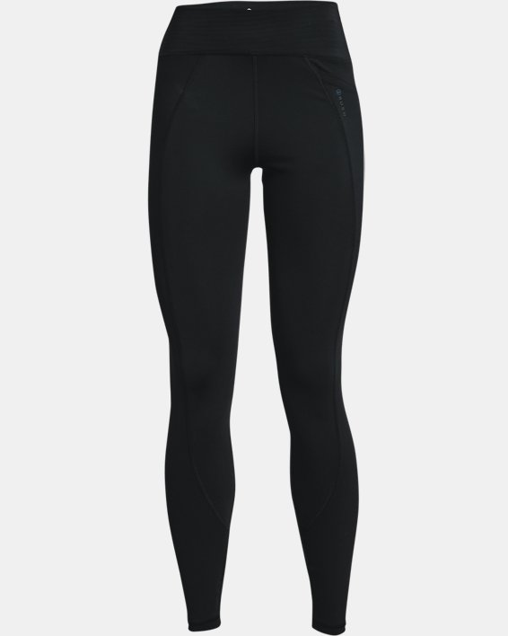 Damen UA RUSH™ Leggings mit No-Slip-Bund, volle Länge, Black, pdpMainDesktop image number 5